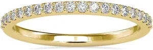 1/5 Carat Diamond Half Eternity Wedding Band Ring for Women in 18k Gold (I-J, SI1-SI2, cttw) 4-Prong Setting Anniversary Couple Promise Ring for Her Size 4 to 10.5 by VVS Gems