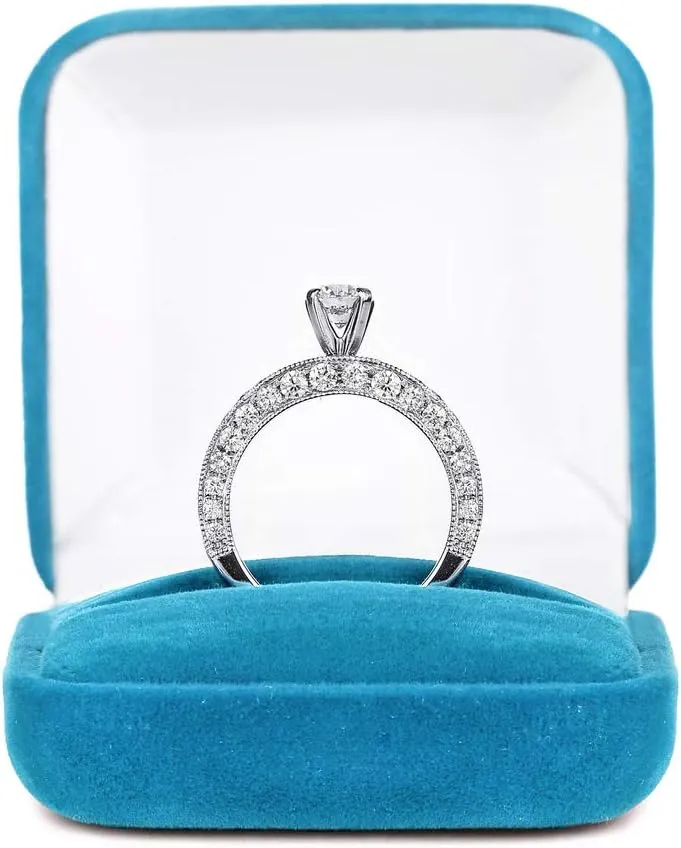 1/5 Carat Diamond Half Eternity Wedding Band Ring for Women in 18k Gold (I-J, SI1-SI2, cttw) 4-Prong Setting Anniversary Couple Promise Ring for Her Size 4 to 10.5 by VVS Gems