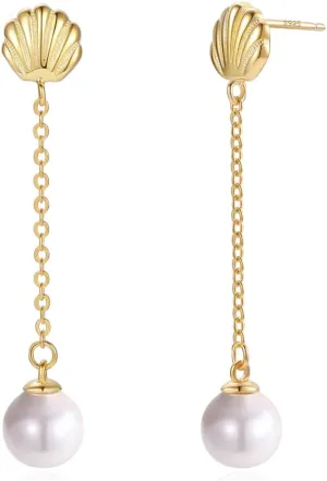18K Gold Plated Dangle Earrings for Women, Gold Drop Dangling Earrings Hypoallergenic Jewelry Gift