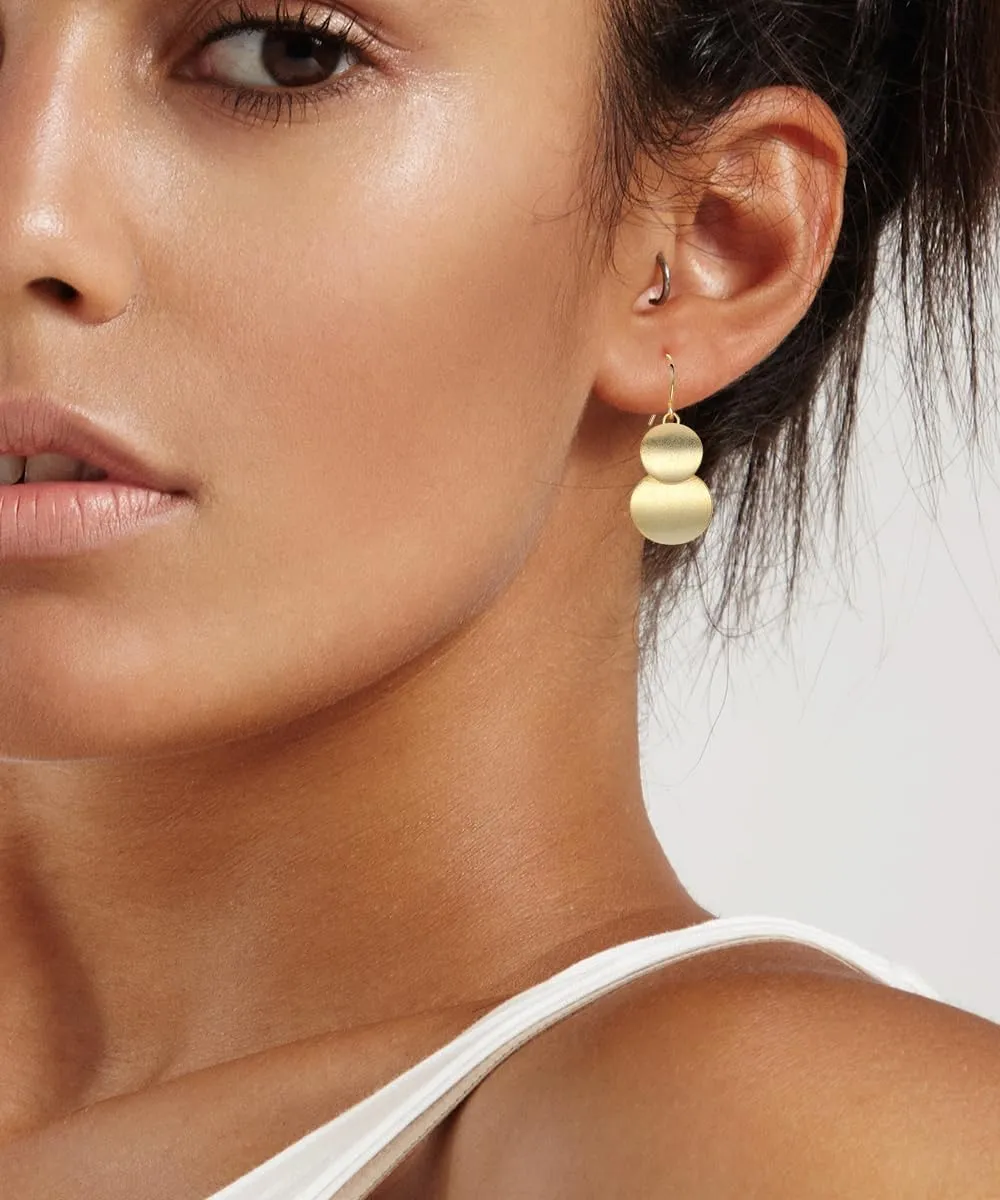 18K Gold Plated Dangle Earrings for Women, Gold Drop Dangling Earrings Hypoallergenic Jewelry Gift