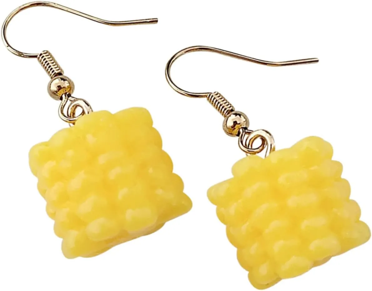 2 Pairs Corn Earrings Graduation Earrings 2023 Food Earrings for Women Trendy Earrings for Women 2023