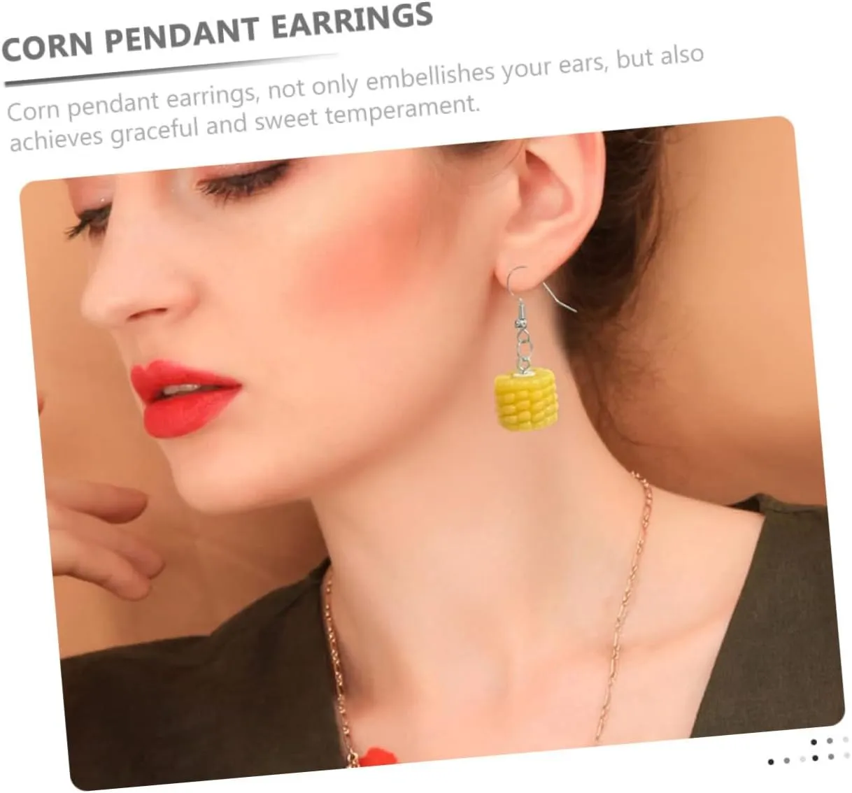2 Pairs Corn Earrings Graduation Earrings 2023 Food Earrings for Women Trendy Earrings for Women 2023
