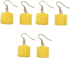 2 Pairs Corn Earrings Graduation Earrings 2023 Food Earrings for Women Trendy Earrings for Women 2023