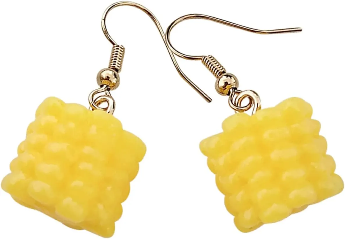 2 Pairs Corn Earrings Graduation Earrings 2023 Food Earrings for Women Trendy Earrings for Women 2023
