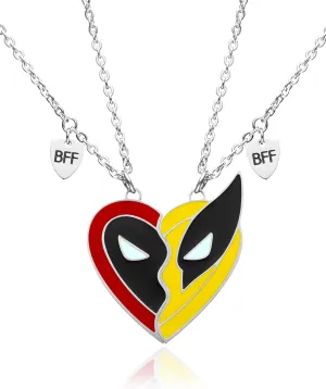 Best Friend Pendants Jewelry BFF Necklace 2 Gifts Matching Friendship Necklaces for 2 Teen Boys Girls Bestie Sister.