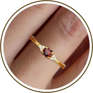 Birthstone Rings for Women Adjustable Non Tarnish Gold Rings Mothers Day Birthday Gift for Mom Daughter 1-12 Months Birthstone Ring Size 5-10# Graduation Christmas Jewelry