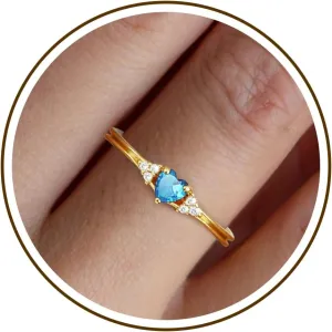 Birthstone Rings for Women Adjustable Non Tarnish Gold Rings Mothers Day Birthday Gift for Mom Daughter 1-12 Months Birthstone Ring Size 5-10# Graduation Christmas Jewelry