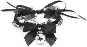 Black Punk Choker Charm Stretch Gothic Tattoo Chokers Necklace Set for Women Girls
