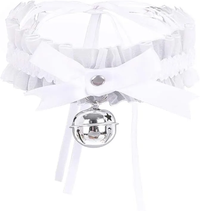 Black Punk Choker Charm Stretch Gothic Tattoo Chokers Necklace Set for Women Girls