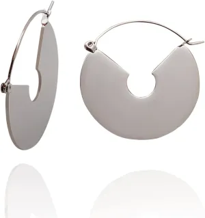 Chunky Gold Hoop Earrings For Women, Small Gold Plated Stainless Steel Statement Earrings