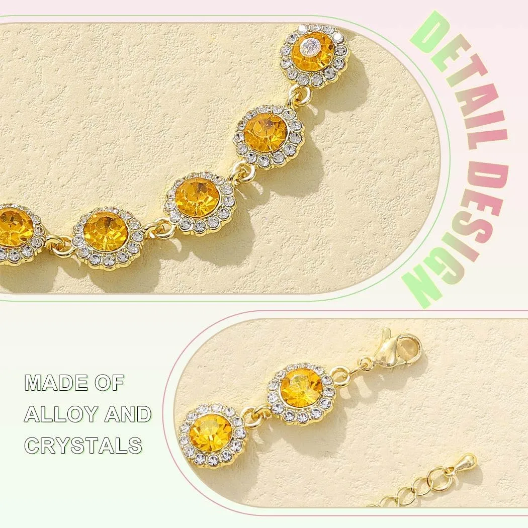 Colorful Crystal Choker Necklace Sparkly Rhinestone Chokers Necklaces Gold Chain Party Prom Neck Jewelry for Women