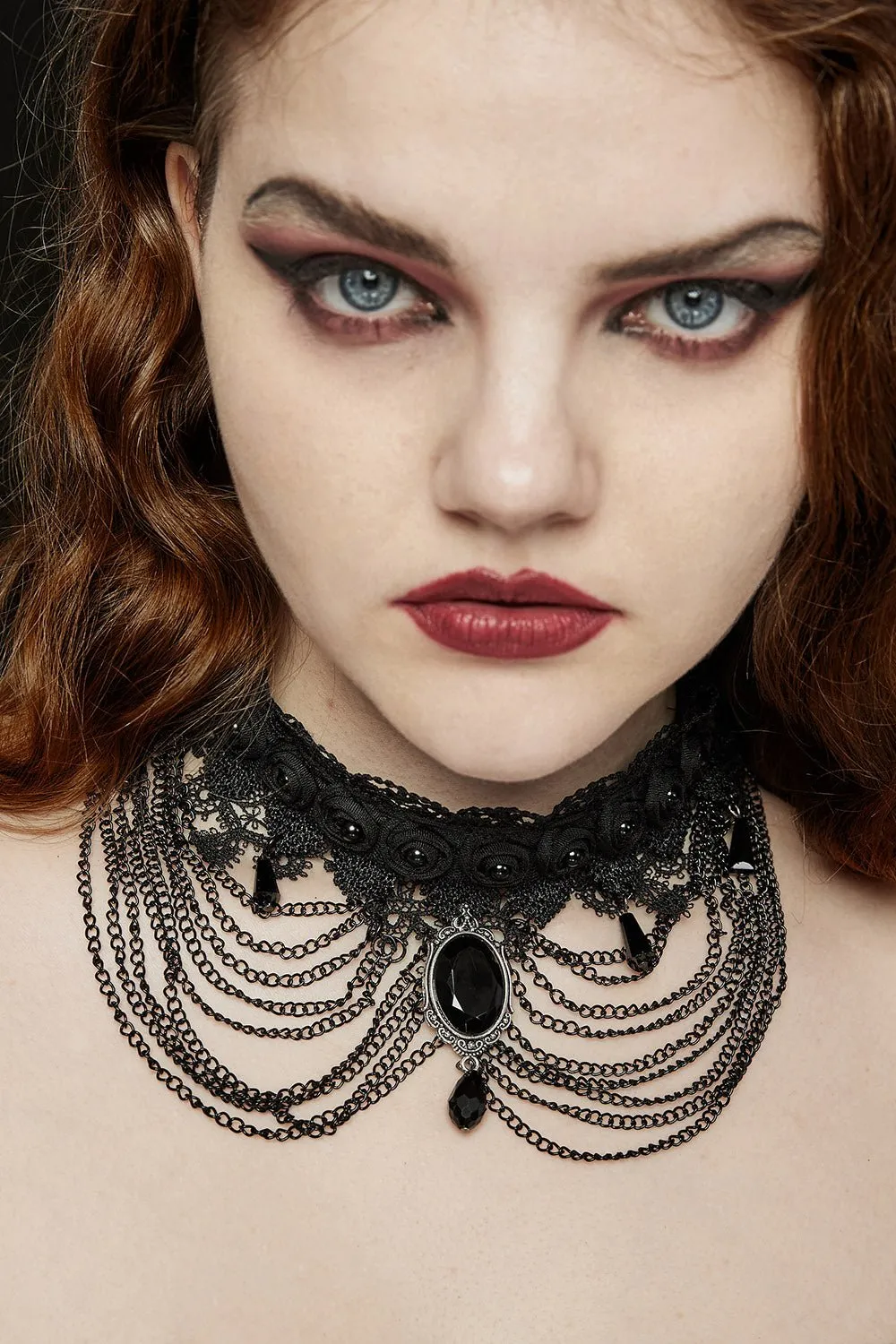 Dark Ages Layered Lace Choker