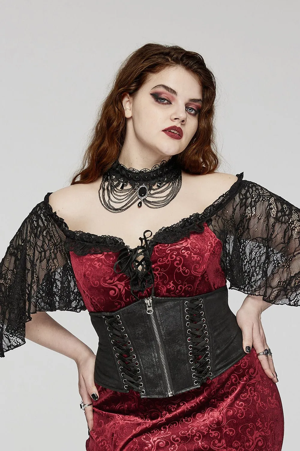 Dark Ages Layered Lace Choker
