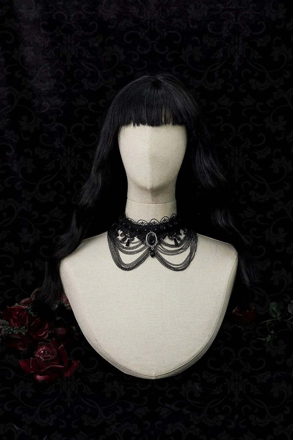 Dark Ages Layered Lace Choker