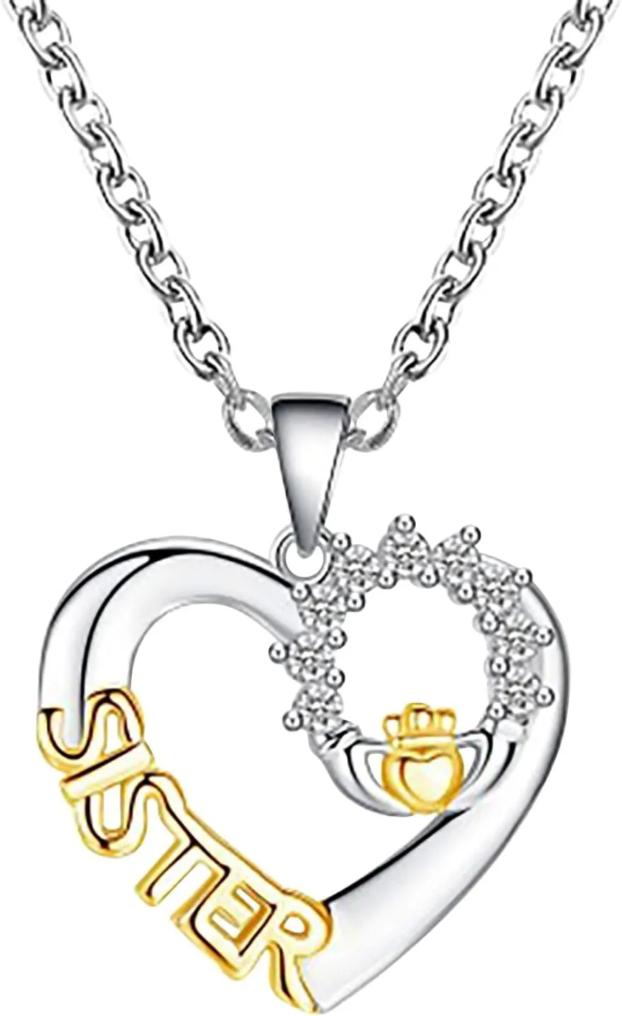Day Gift Heart Mother's Pendant And Gift Mom Gold Alloy And Necklace Crown Holiday Heart Necklaces & Pendants Jewelry Gifts