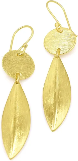 Earrings for Women 18K Gold Plated - Sterling Silver Plated Earrings | Rose Gold Plated Teardrop Earrings | Dangle Drop Hook Earrings Jewelry | Gift for Her, Mother, Womens 433