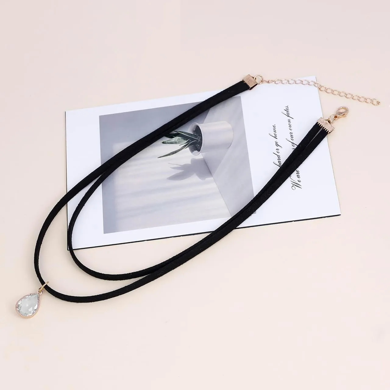 Eigso 6-10 Pcs Gothic Velvet Ribbon Chokers Necklaces for Women Men Gothic Tattoo Lace Adjustable Choker Set