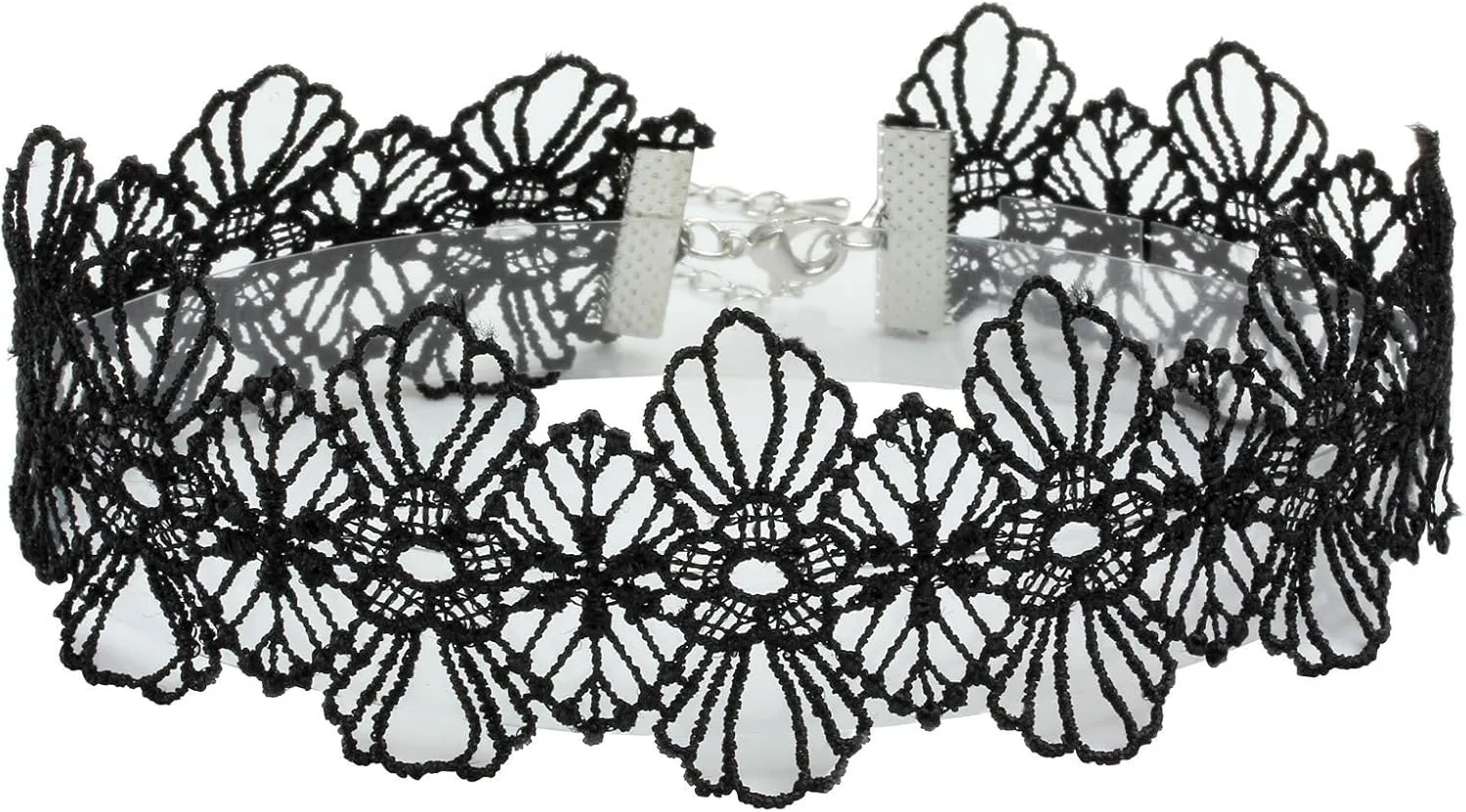 Eigso 6-10 Pcs Gothic Velvet Ribbon Chokers Necklaces for Women Men Gothic Tattoo Lace Adjustable Choker Set