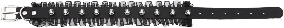 eYLun Women Goth Leather Choker, Lace Spike Rivet Punk Adjustable Collar Necklaces
