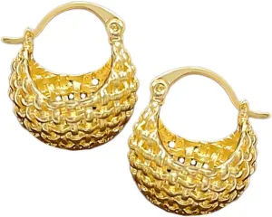 GALPADA Unique Metal Hoop Earrings for Women Minimalist Design Fashion Ear Hoops Earrings for Women