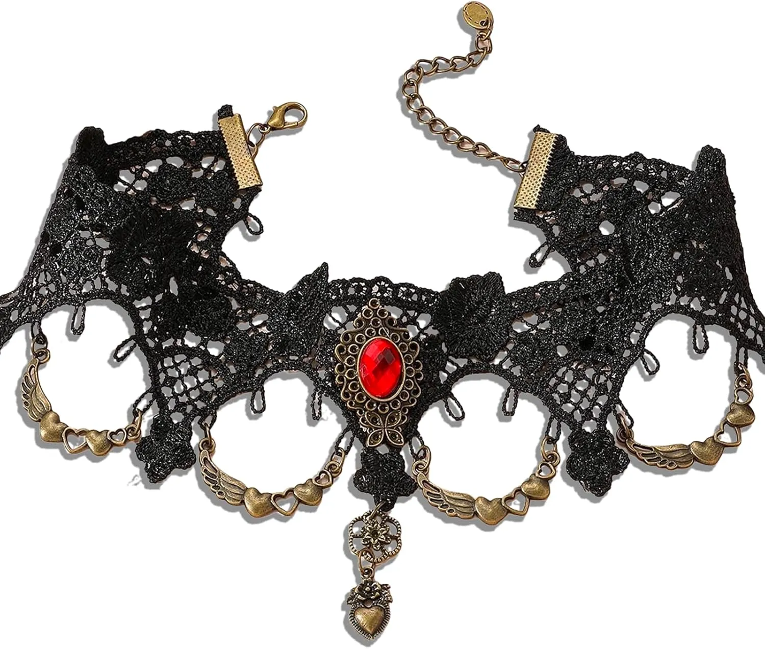 Gothic Artificial Leather Choker;Punk Rock Necklace;Gothic Metal Chain Alternative Fashion Accessory;Rock and Roll Rebel Collar;Unique Punk Necklace for Man Women
