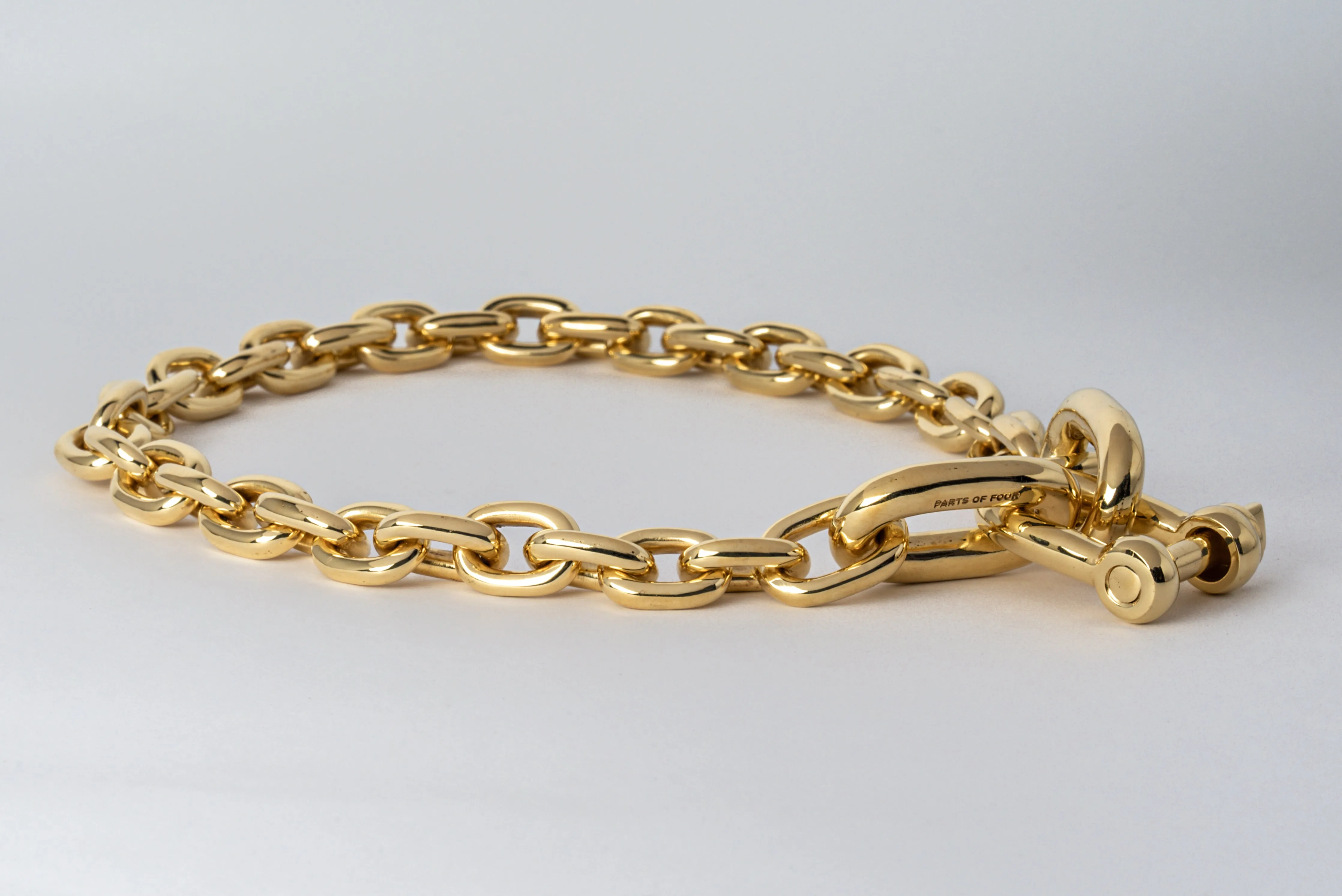 Grade Chain Charm Necklace (40cm, YG)
