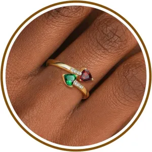 Graduation Gifts for Her Daughter Birthstone Rings for Women Birthday Gifts for Women Non Tarnish Gold Rings Adjustable 1-12 Birthstone Promise Ring Teens Stocking Stuffers Anniversary Wedding Jewelry