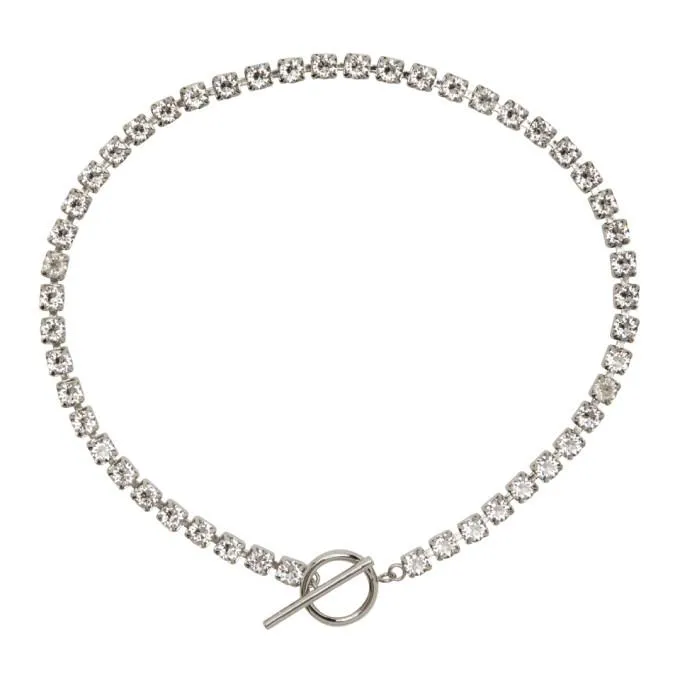 Isabel Marant Silver Crystal Necklace