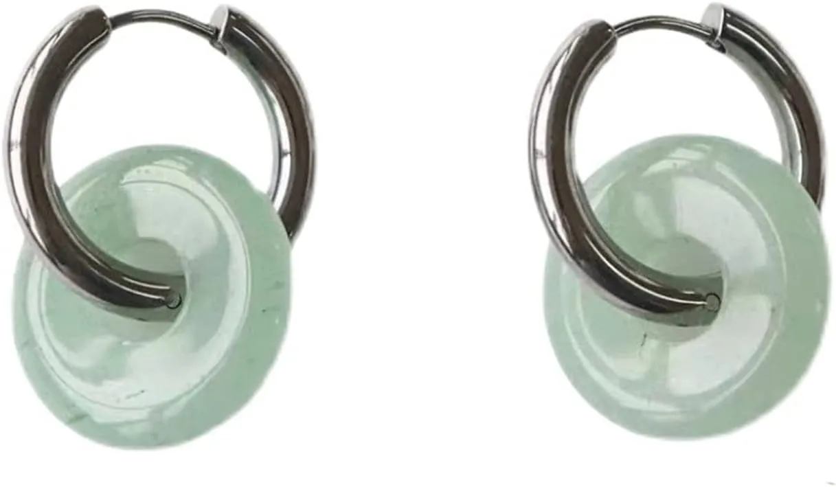 Jade Earrings for Women Green Hetian Jade Dangle Earrings Gold Gemstone drop earringd for Women Jewelry Gift on Mother??s Day,wedding,Anniversary day.