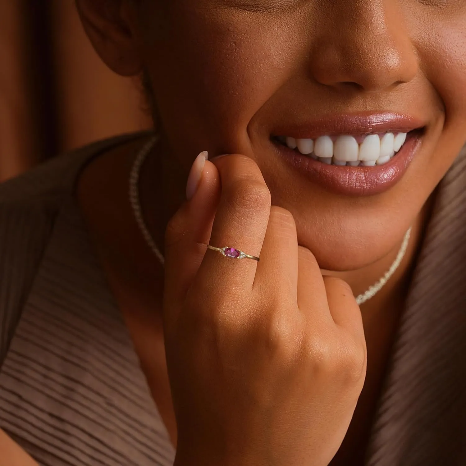 JSJOY Mothers Day Jewelry Gifts Birthstone Rings for Women Diamond Emerald Rings Birthday Gifts