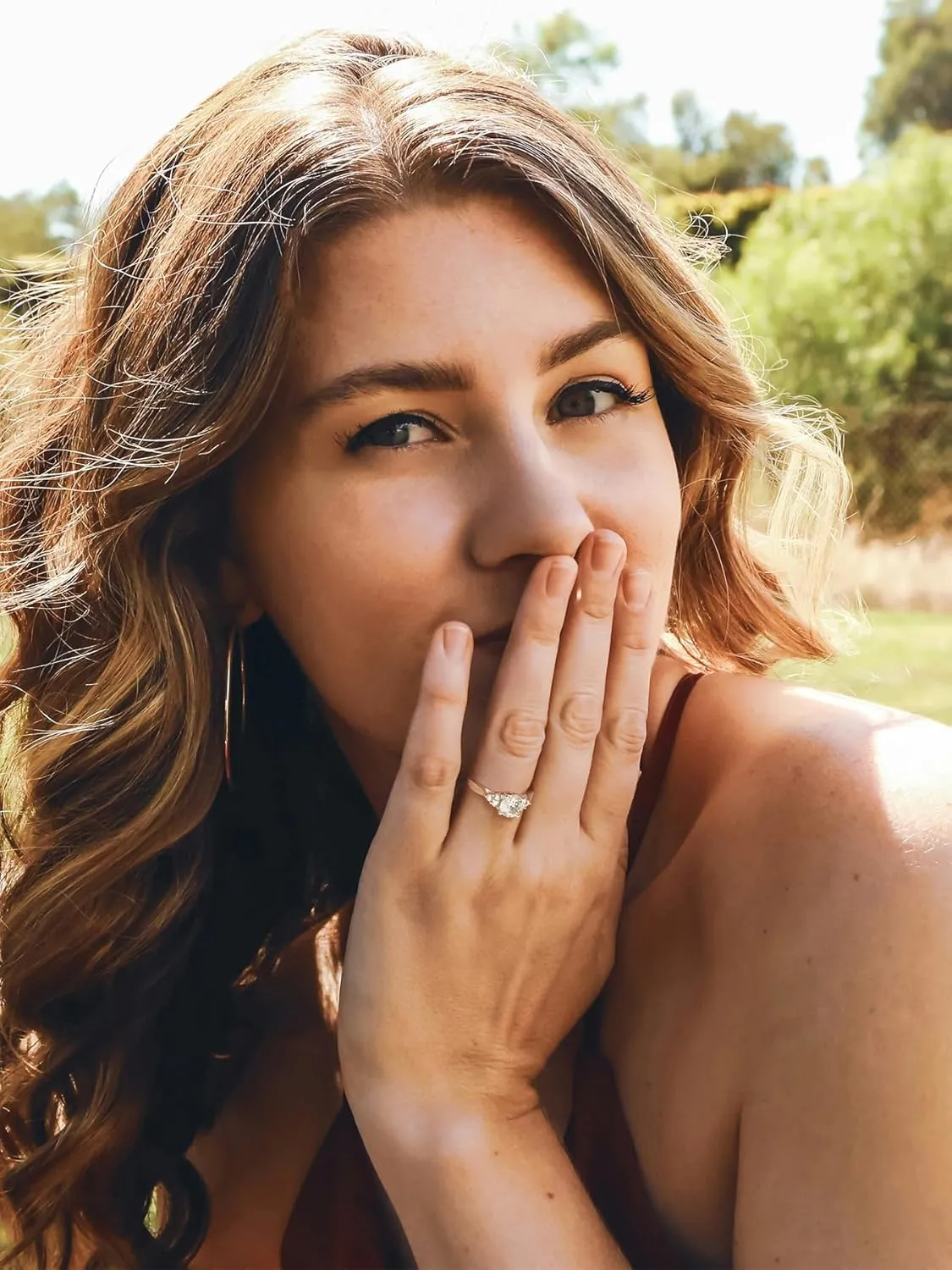 KSTYLE Nature-Inspired SeriesMoissanite Wedding Rings for Women 1.5-2CT Solitaire Engagement Rings, D Color VVS1 Clarity 925 Sterling Silver Rings 18K White Gold Plated Promise Rings for Her