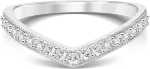 La Joya 1/4-1/2 CT. TW. V-Shaped Womens Lab Grown Diamond Band Rings in 10K Solid Gold | Certified GH VS/SI Lab Grown Diamond Anniversary Ring, Stacking Ring and Wedding Bands for Women