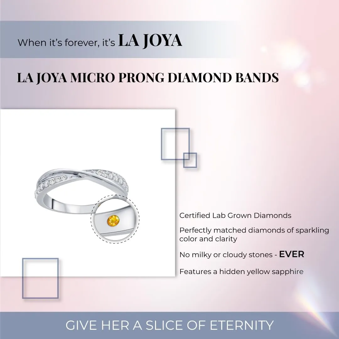 Lab Grown Diamond Anniversary and Wedding Rings for Women | Real 10k White and Yellow Gold 1/4 CTW Certified Diamond Bands | Various Designs to Choose From