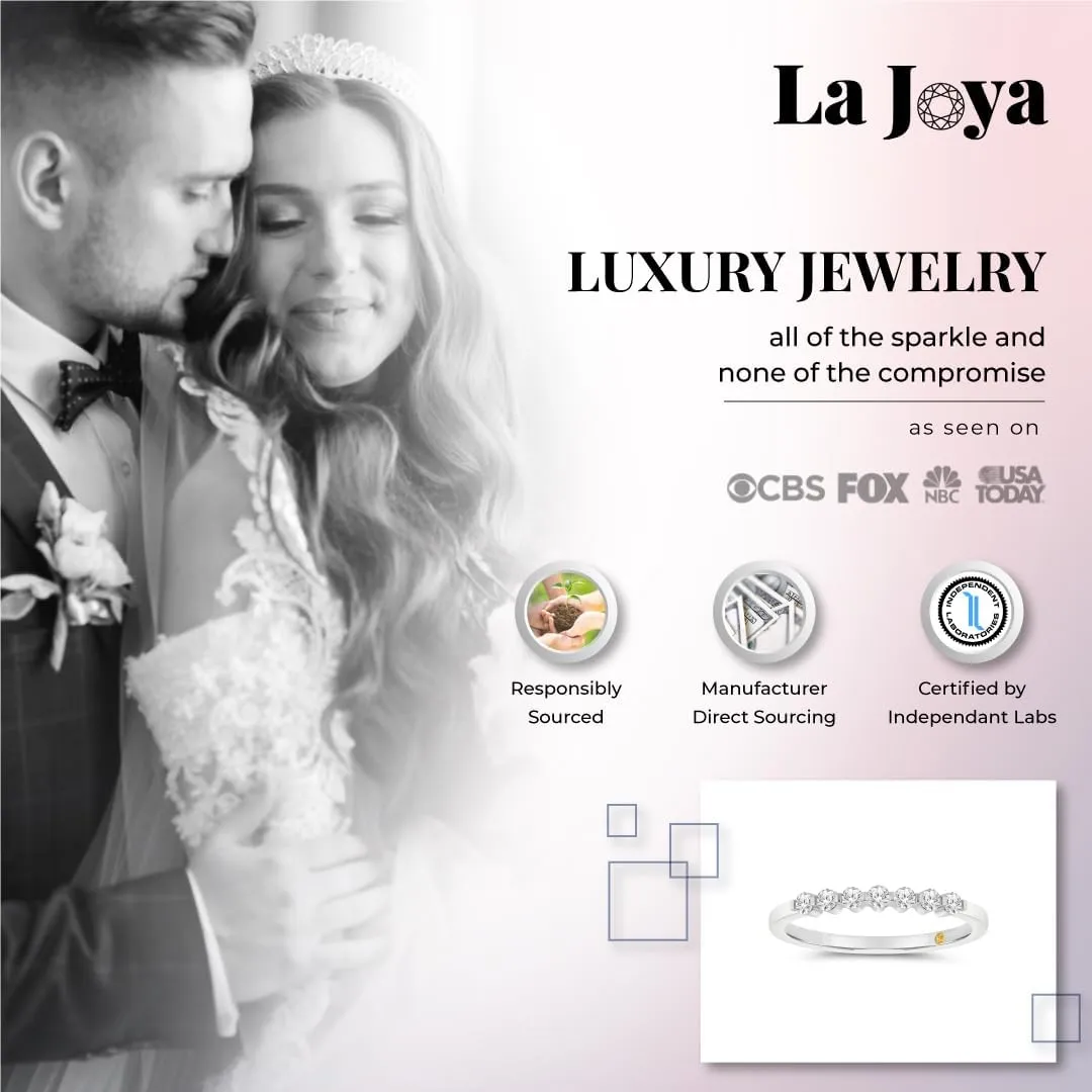 Lab Grown Diamond Wedding Bands for Women | 10K White and Yellow Gold 1/4-1/2 CTTW Certified Diamond Anniversary RIng and Stackable Bands | Variety of Designs to Choose From