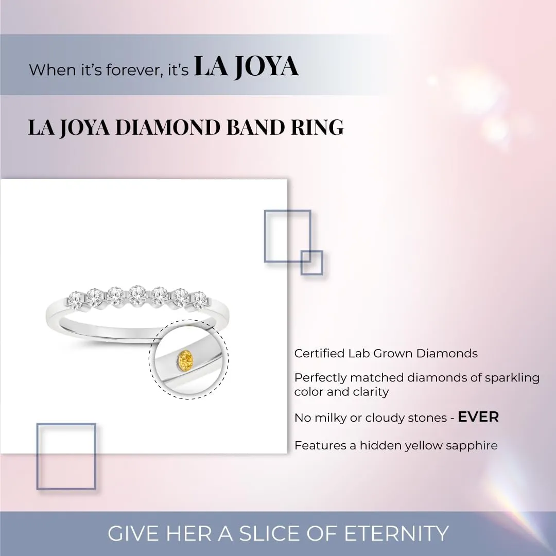 Lab Grown Diamond Wedding Bands for Women | 10K White and Yellow Gold 1/4-1/2 CTTW Certified Diamond Anniversary RIng and Stackable Bands | Variety of Designs to Choose From