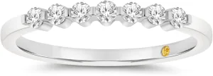 Lab Grown Diamond Wedding Bands for Women | 10K White and Yellow Gold 1/4-1/2 CTTW Certified Diamond Anniversary RIng and Stackable Bands | Variety of Designs to Choose From