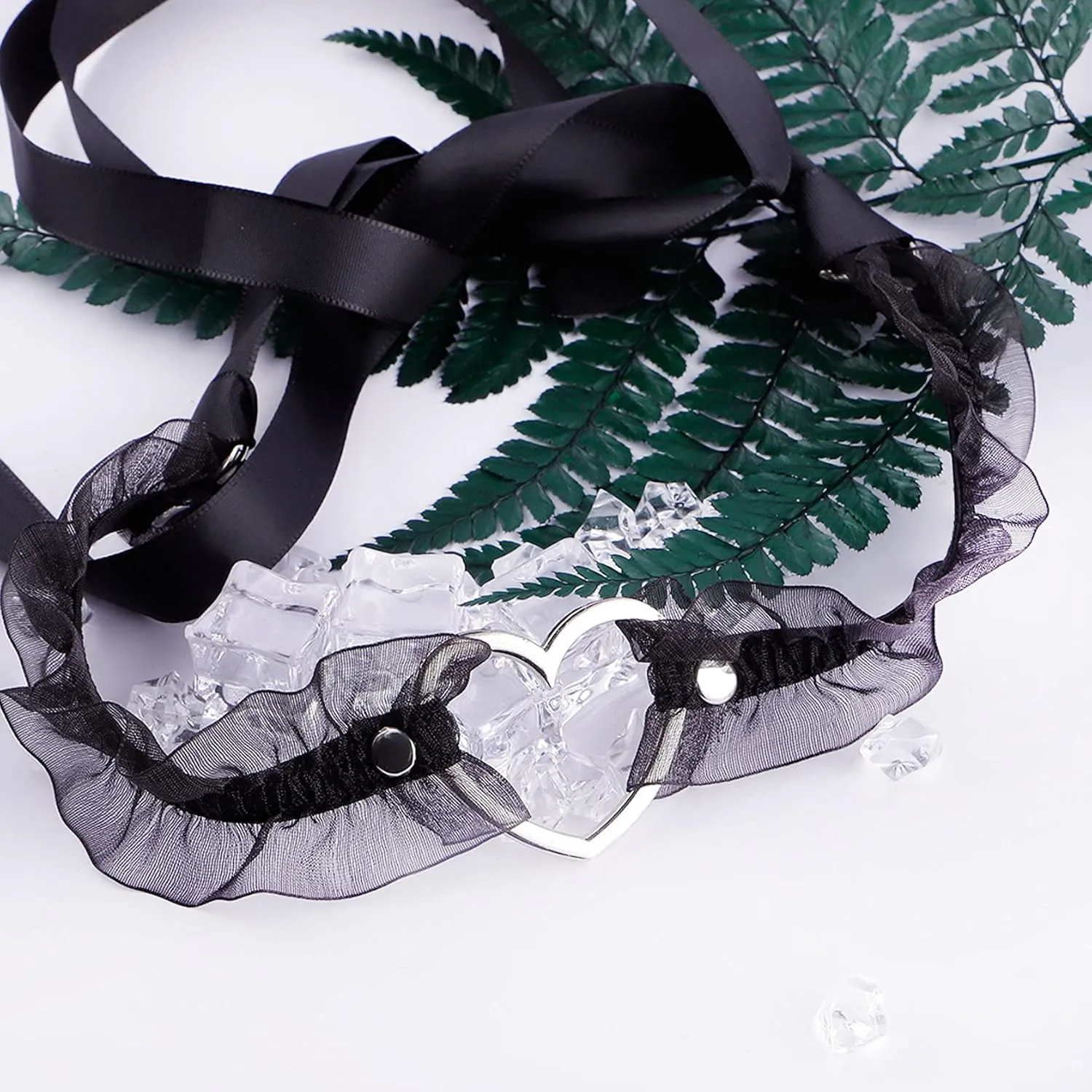 Lace Choker Necklace for Women Heart Bowknot Gothic Punk Choker Collar Charm Jewelry Accessories Birthday Gifts