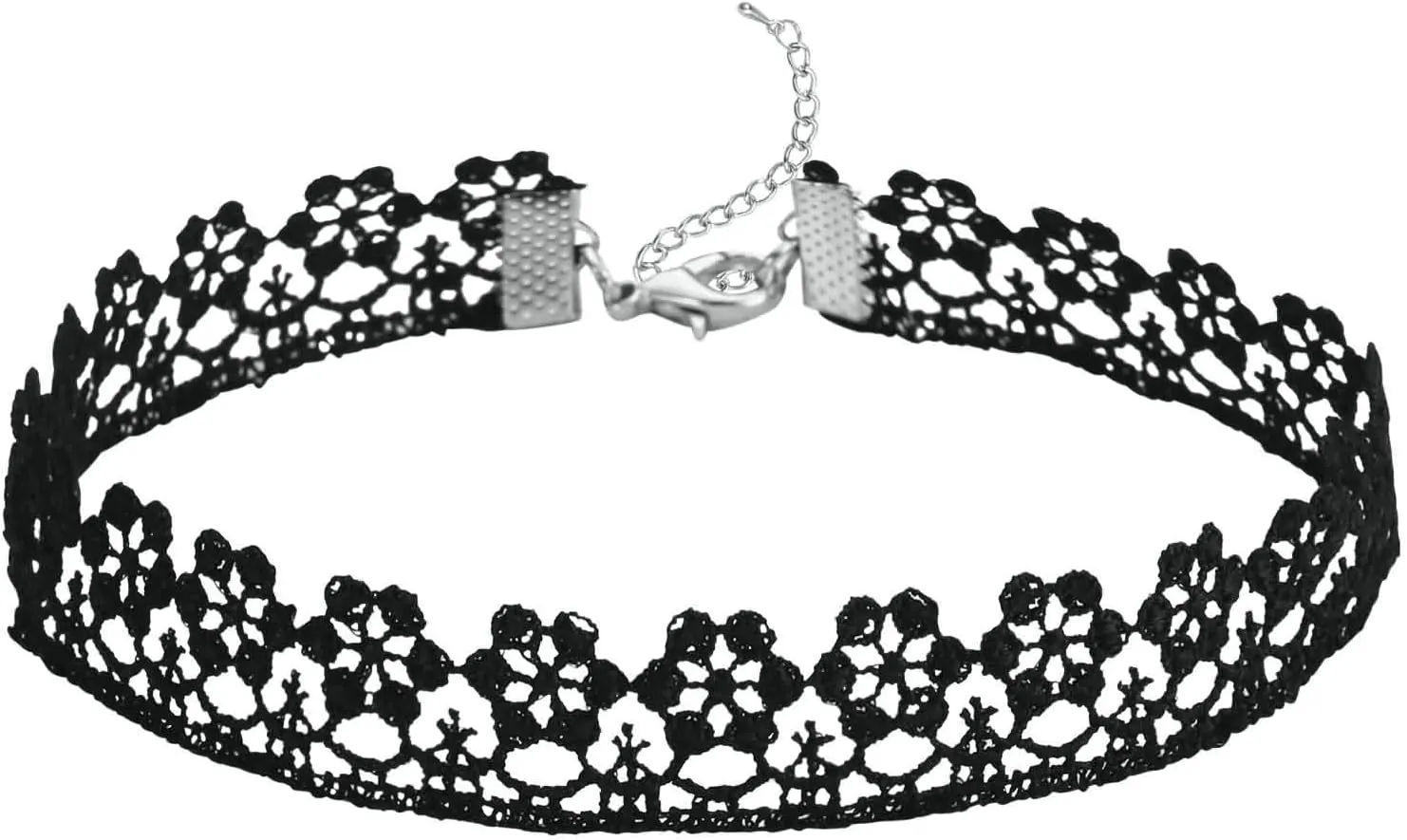 Ladies Choker, Collar for Women Lacenecklace Flower Black Halloween Costume Accessories Anime Cosplay Gothic Gifts