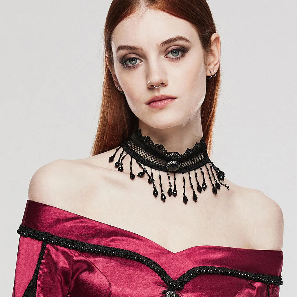 Nightshade - Gothic Bead Choker