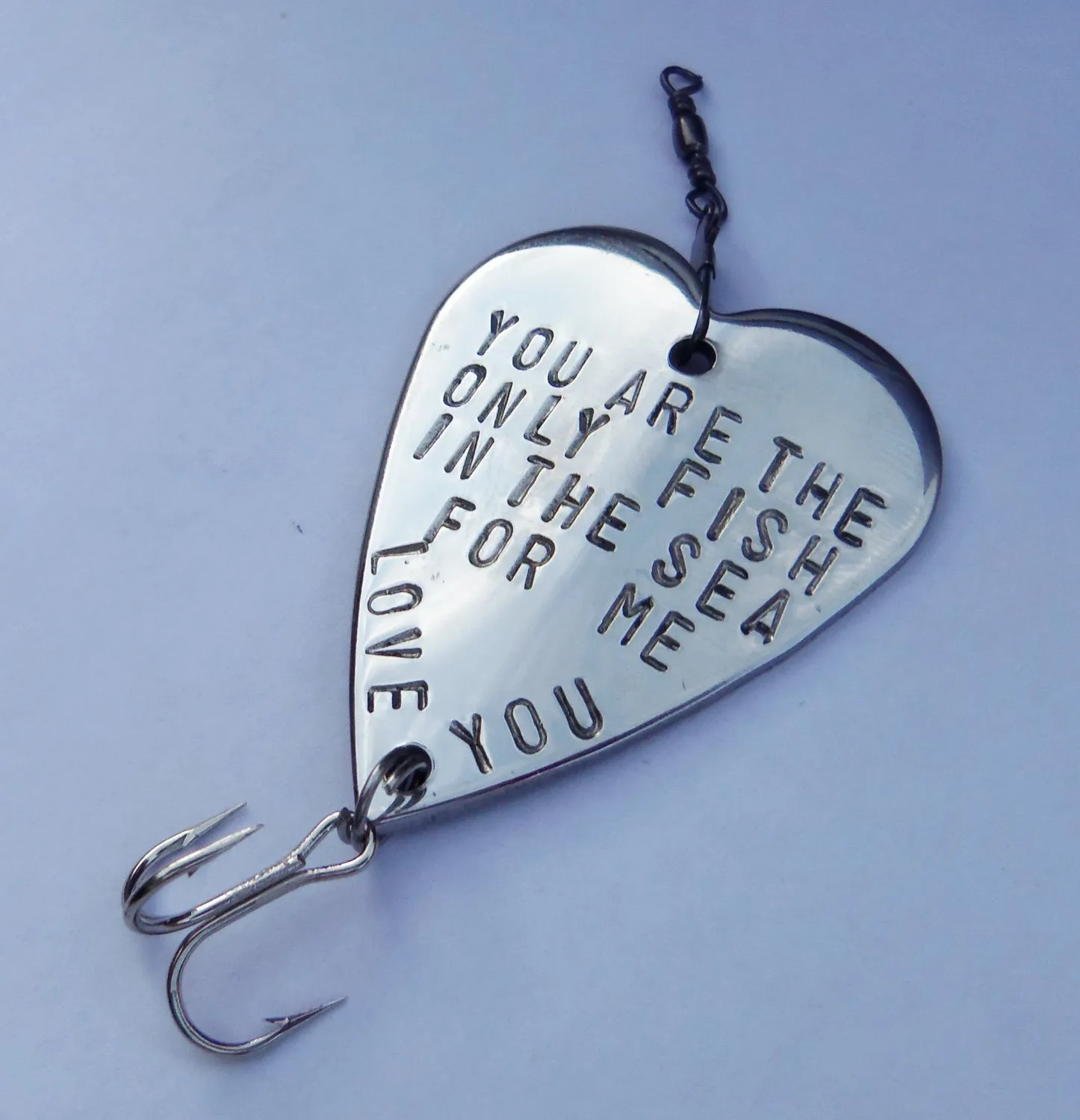 Only Fish in the Sea Cute Gift for Husband Personalized Fishing Lure for Men Handstamped Gift for Men Romantic Gift ideas for Man Guy Gifts