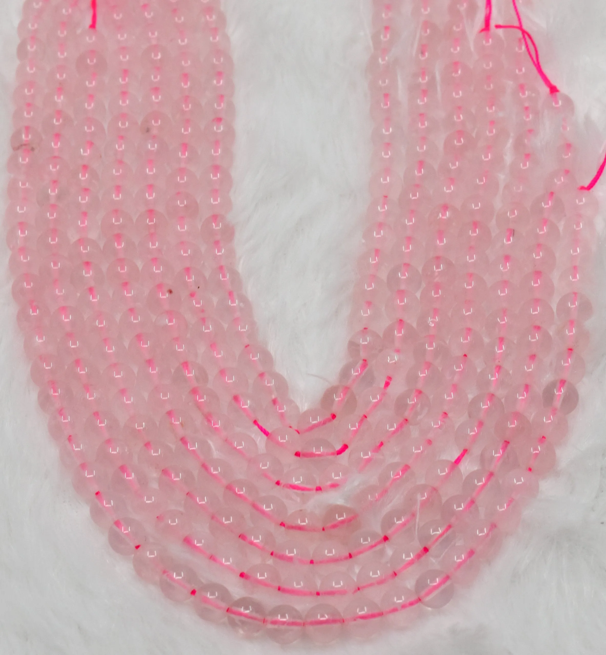 Rose Quartz Beads, Natural Round Crystal Beads 4mm to 12mm
