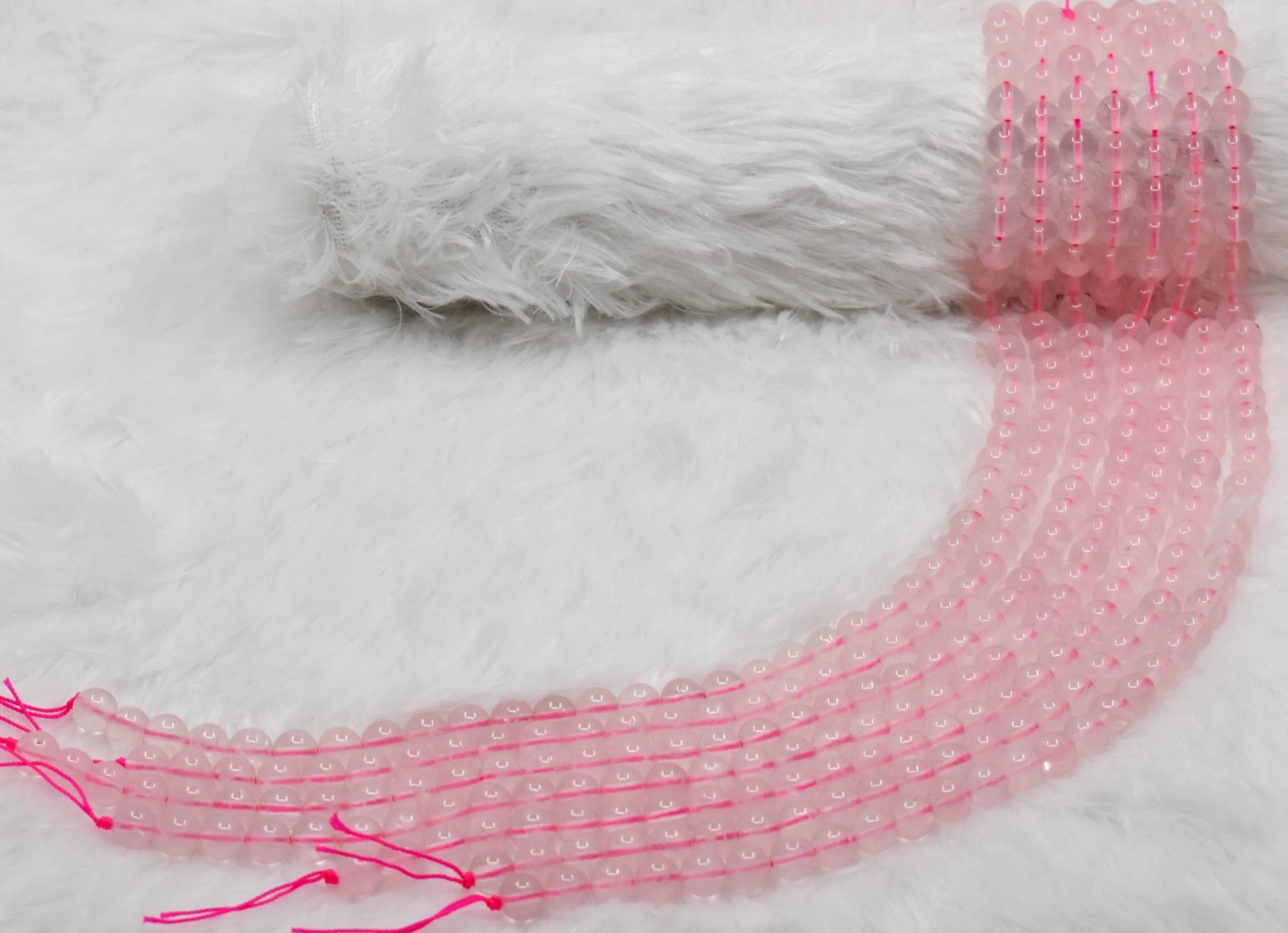 Rose Quartz Beads, Natural Round Crystal Beads 4mm to 12mm