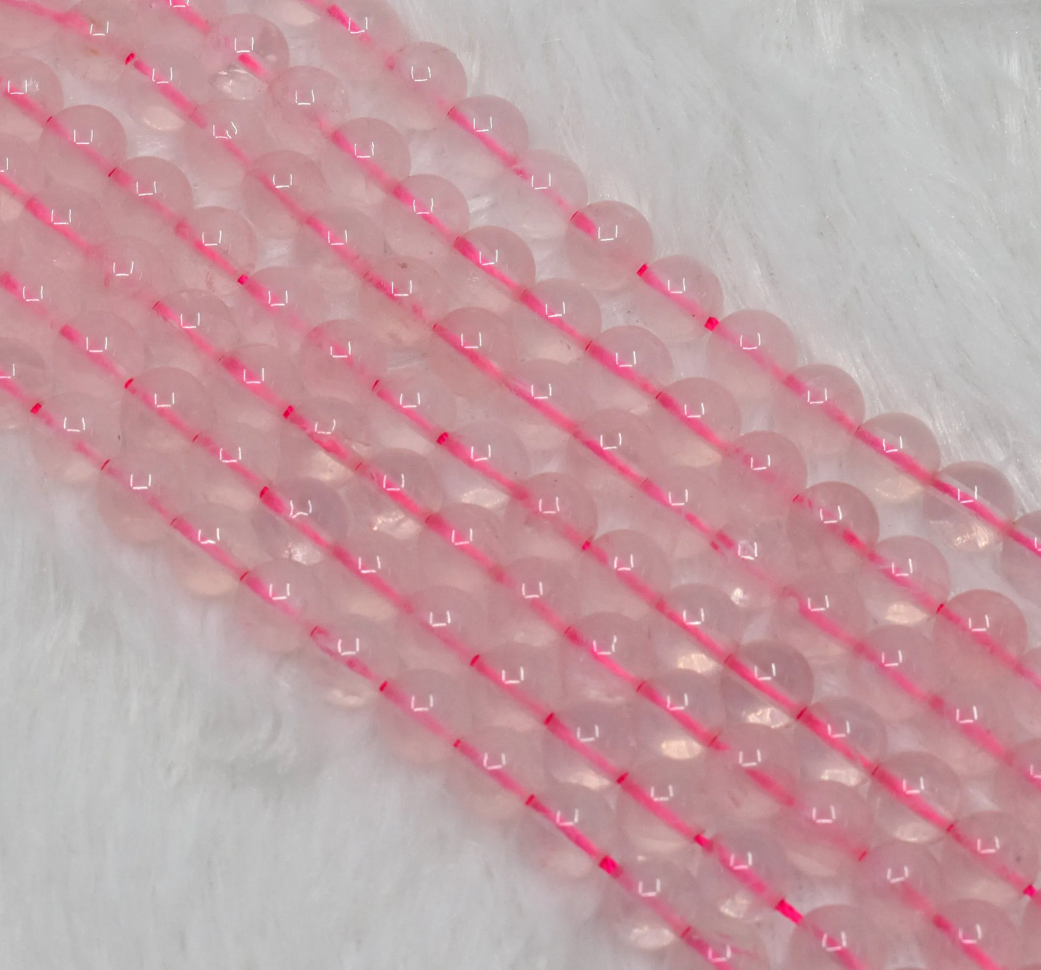 Rose Quartz Beads, Natural Round Crystal Beads 4mm to 12mm