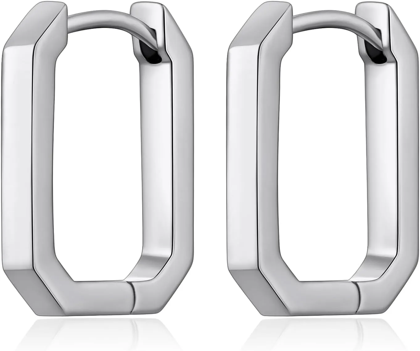 Simple Hoop Earrings for Women, Hypoallergenic Hoops Jewelry Huggies Sleeper Earrings 925 Sterling Silver Ear Post 18MM 20MM 25MM