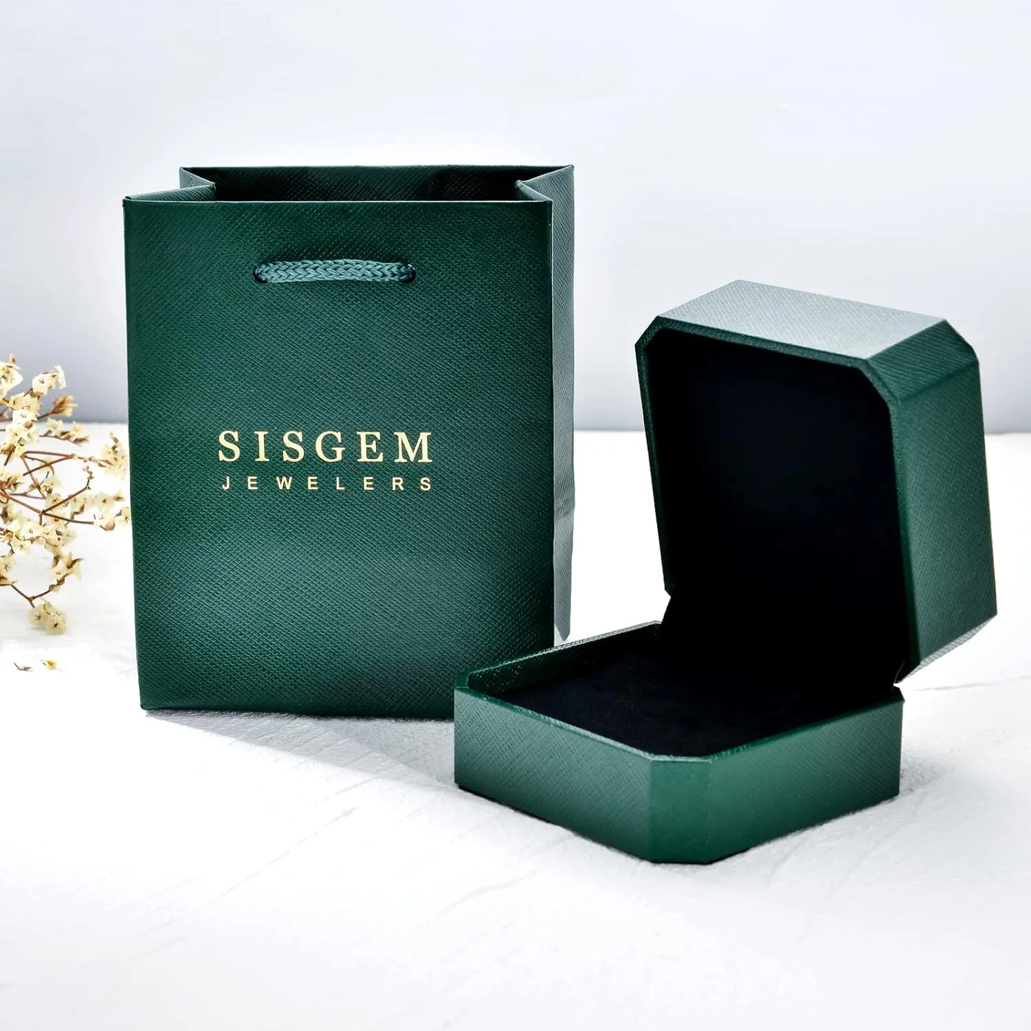 SISGEM 10K 14K 18K Gold Natural Diamond Personalized Name Rings with 1-6 CZ Birthstone Customized Birthstone Rings for Women Mom Mothers Birthstone Rings