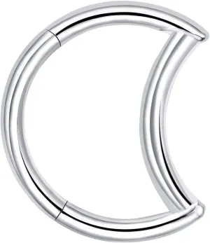 Surgical Stainless Steel Hoop Earring 16G Cartilage Moon Earring Piercing Earrings Jewelry Gifts