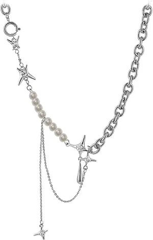 Tassel Choker Water Drop Collar Chain Irregular Star Pendant Necklace Pendant Choker Chokers Metal