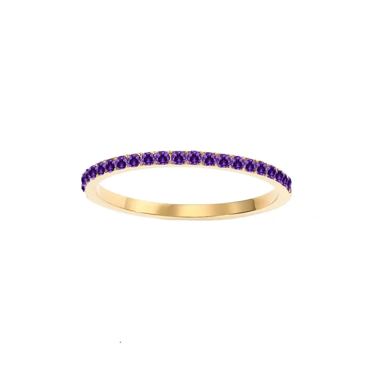 Thin Pavé Crystal Band Ring