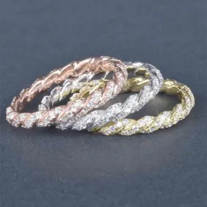 Vintage Knuckle Set of 3 Ring Gold Rings for Women, 14K Gold/Silver/Rose Gold Set Ring Diamond Finger Rings Twisted Chain Ring Stackable Band Rings Dainty Cubic Zirconia Sparkling Delicate Ring9