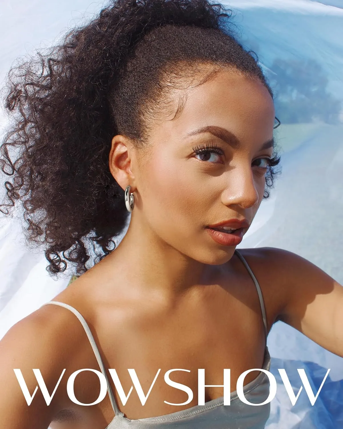 wowshow Gold Hoop Earrings for Women Chunky Hoops 14K Gold Plated Thick Hollow Tube Lightweight Earrings for Mother's Day Birthday Gifts 20/25/30/40/50MM